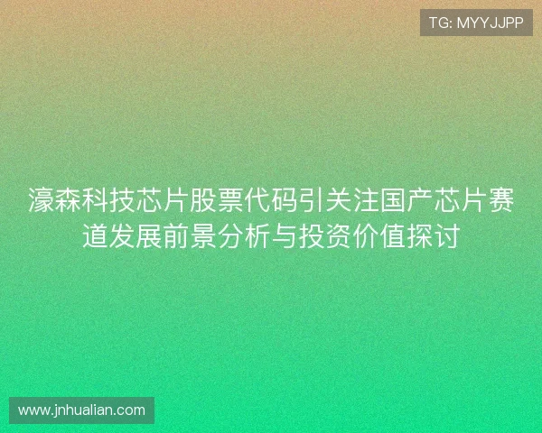 濠森科技芯片股票代码引关注国产芯片赛道发展前景分析与投资价值探讨